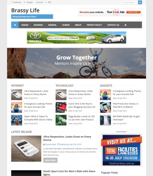 Brassy lifeblogger template
