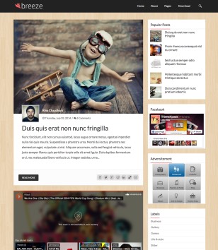 Breeze Responsive Fixedblogger template