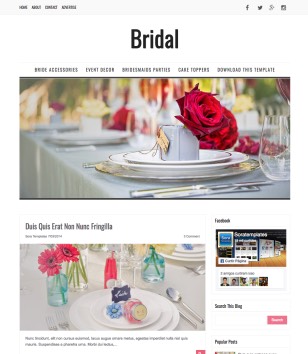 Bridal Responsiveblogger template