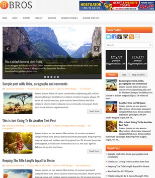 Bros Responsiveblogger template