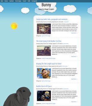 Bunny Animettedblogger template