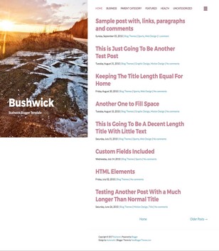 Bushwick Responsiveblogger template