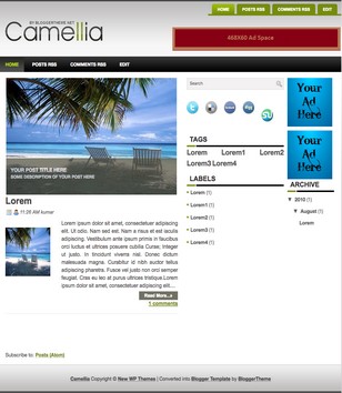 Camelliablogger template