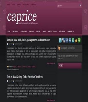 Capriceblogger template