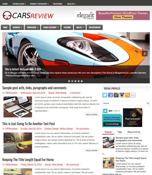 CarsReview Grayblogger template