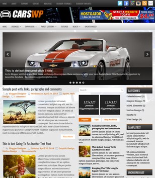 CarsWp Motorsblogger template