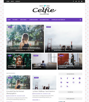 Celfieblogger template