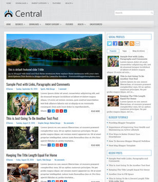 Central Blogblogger template