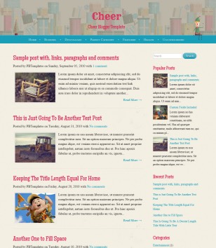 Cheer Responsiveblogger template
