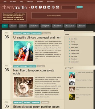 Cherry Truffleblogger template