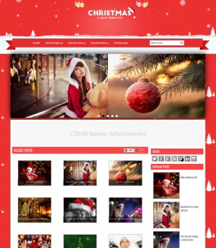 Christmas Responsiveblogger template