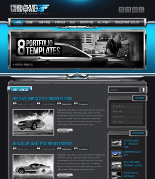 ChromeGT 3D gamingblogger template