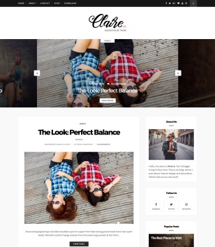 Claire Personalblogger template