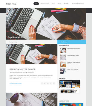 Clean Mag Responsiveblogger template