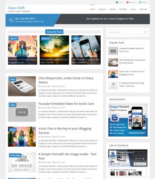 Clean Shiftblogger template
