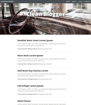 Clean Simpleblogger template