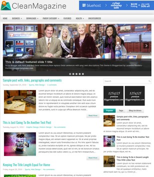 CleanMagazineblogger template