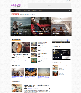 CleanMagazineblogger template