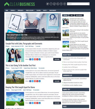 Clear Businessblogger template