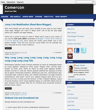 Comerconblogger template