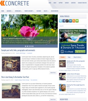 Concrete 2 Columnsblogger template