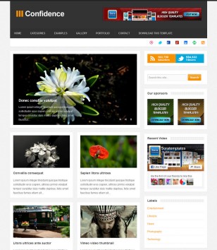 Confidence Magblogger template
