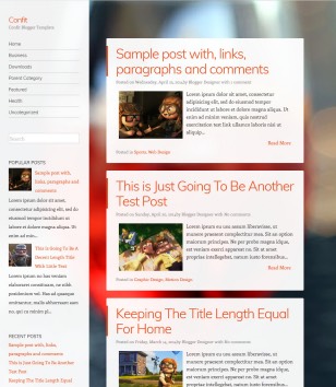 Confit Responsiveblogger template