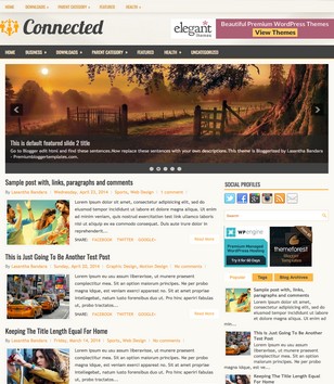Connectedblogger template