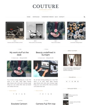 Coutureblogger template