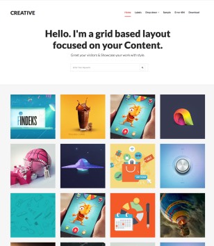Creative Light Responsiveblogger template