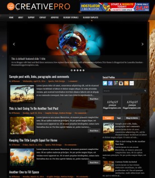 Responsive CreativeProblogger template