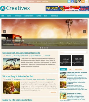 Creativex Responsiveblogger template