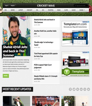 Cricket Mag Sportsblogger template