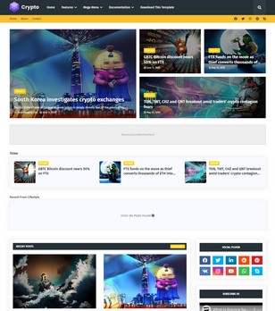 Cryptoblogger template