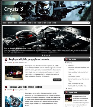 Crysis 3blogger template