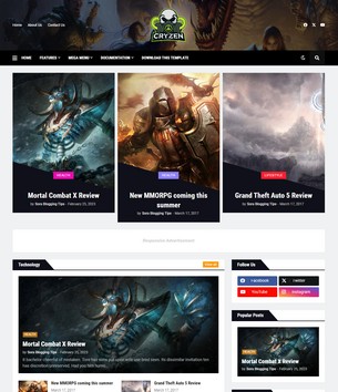 Cryzenblogger template