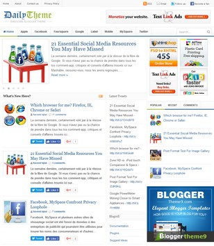 Dailytheme Ads Readyblogger template