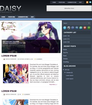 Daisyblogger template