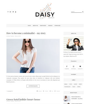 Daisy Cleanblogger template