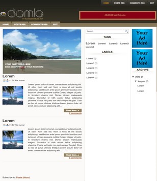 Damlablogger template