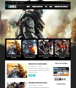 Dark Mag Gamesblogger template