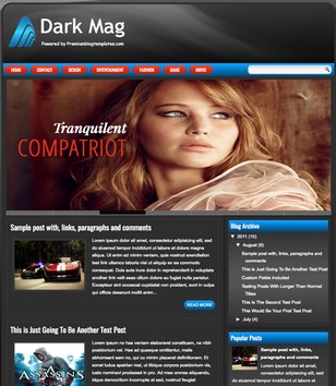 Dark Magblogger template
