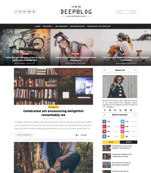 Deep Blogblogger template