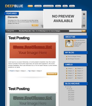 Deep Blueblogger template