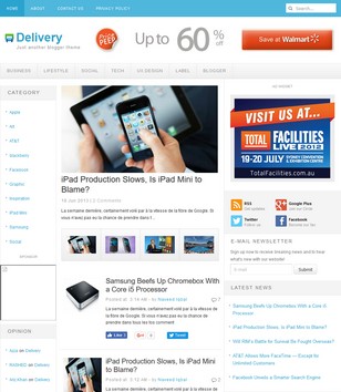 Delivery 3 columnsblogger template