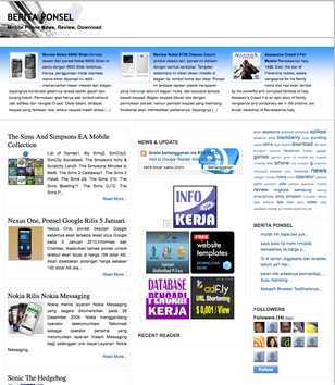Denidi Blue Magazineblogger template