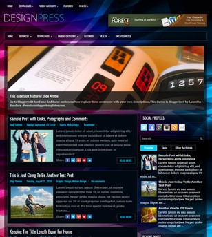 Design Pressblogger template