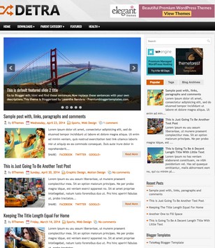 Detra Responsiveblogger template