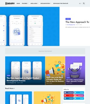 Devifyblogger template