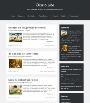 Diarjo Lite Simpleblogger template